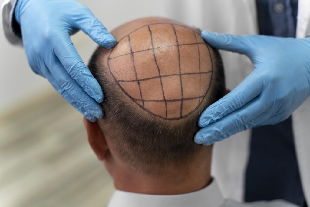 Measurement For Hair Transplant Treatment